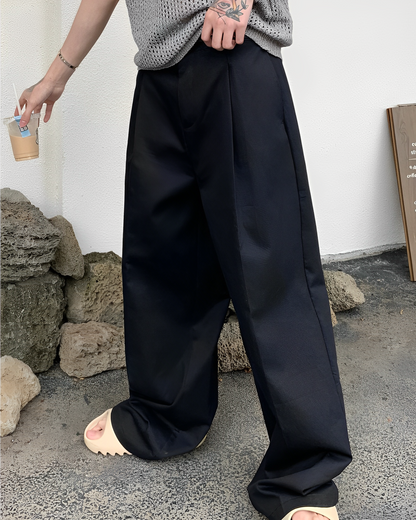 Color wide pants