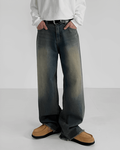 Retro Wide Denim Pants