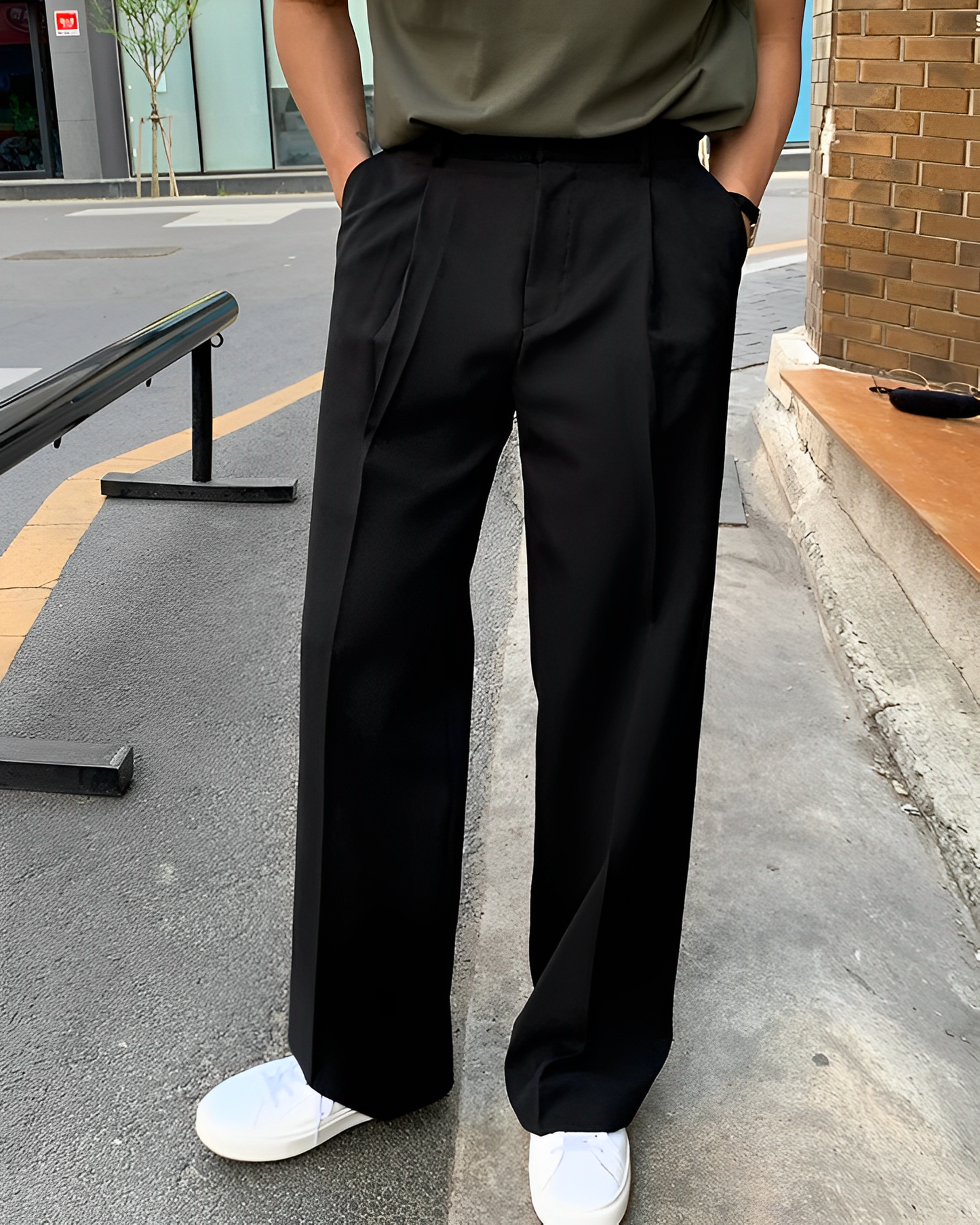 Casual straight pants