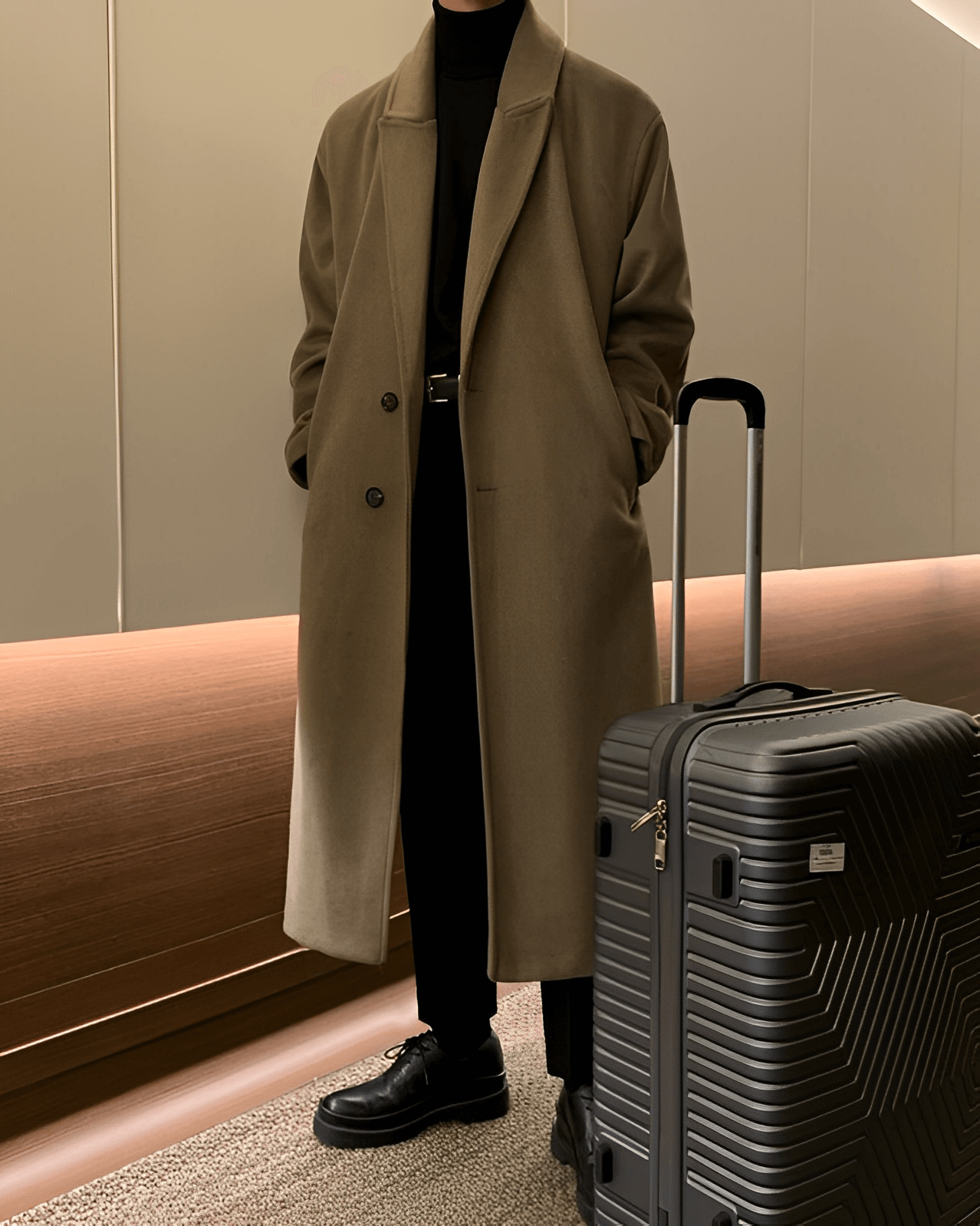 Simple wool coat