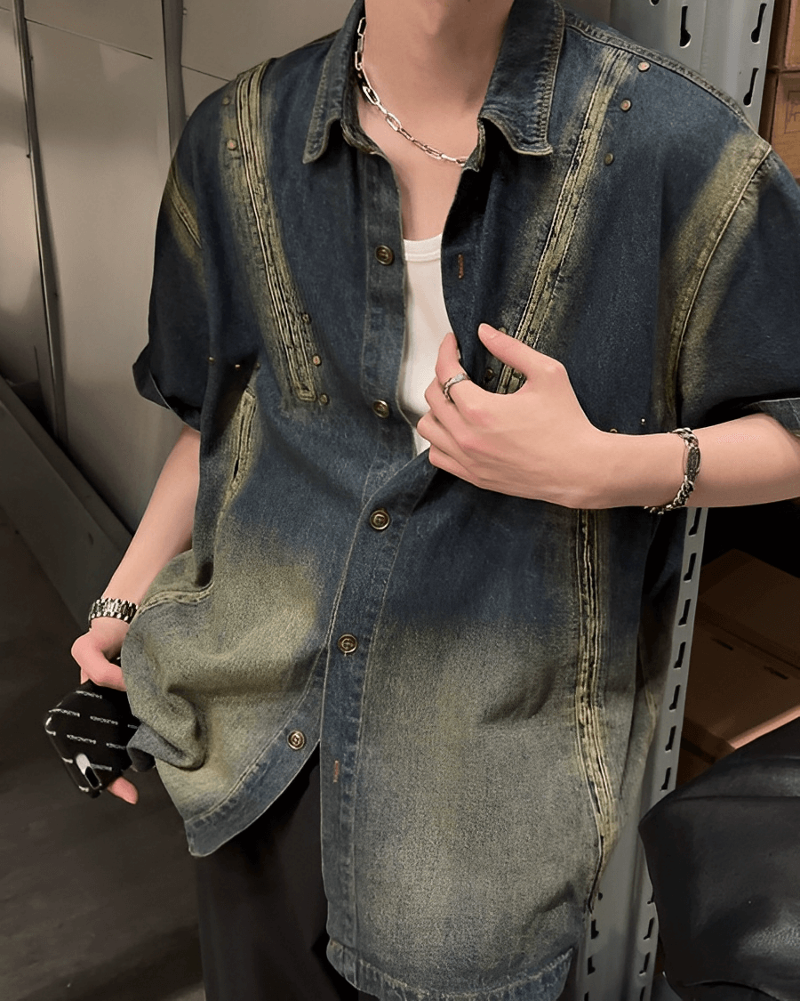 Short sleeve denim jacket