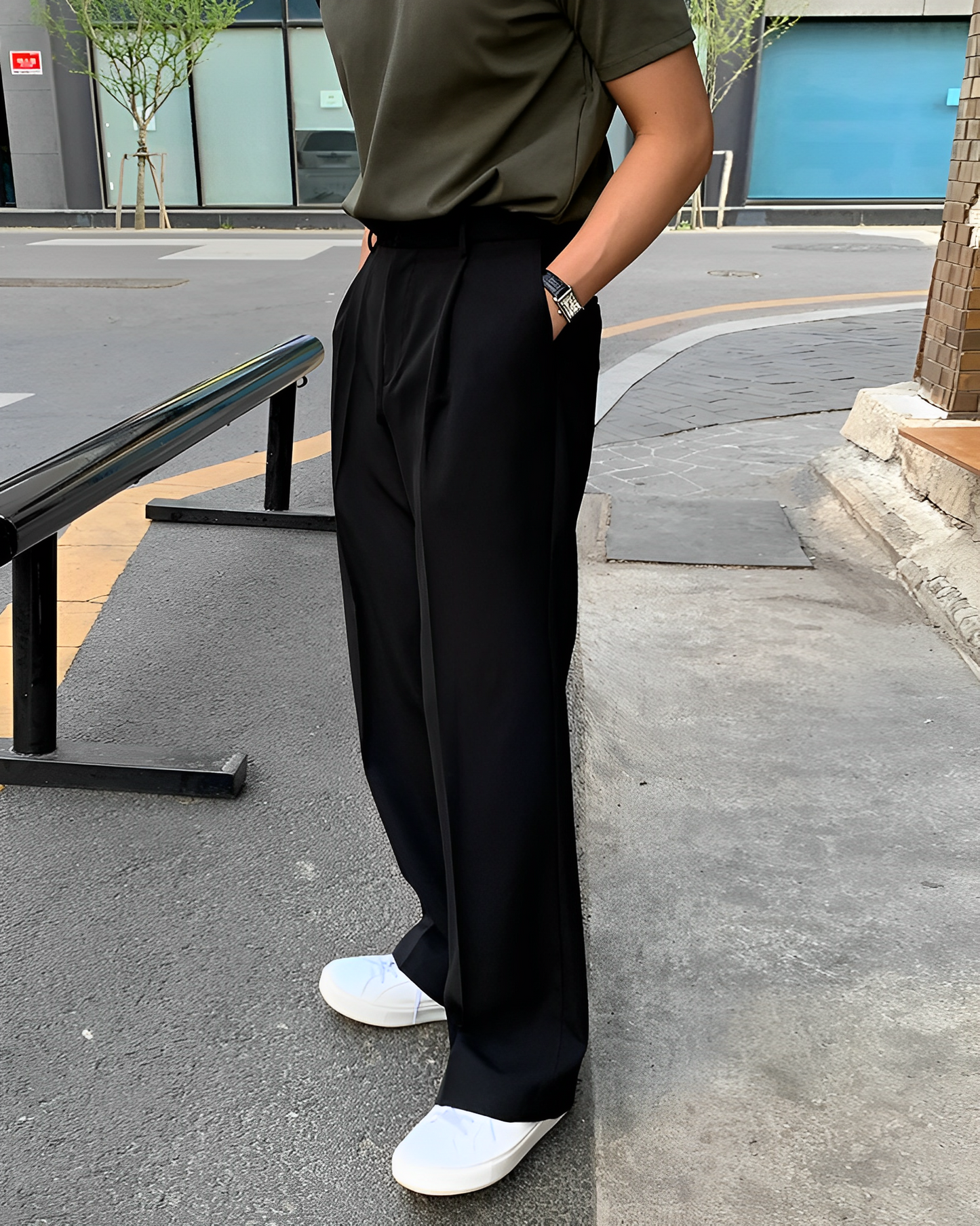 Casual straight pants