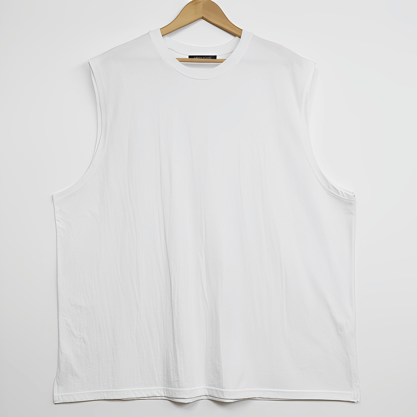 Simple cotton sleeveless