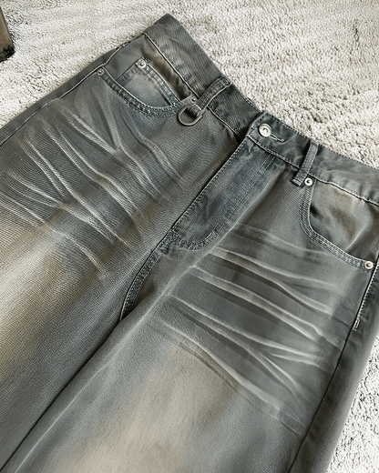 American Retro Wide Denim Pants