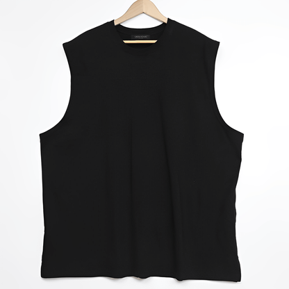 Simple cotton sleeveless