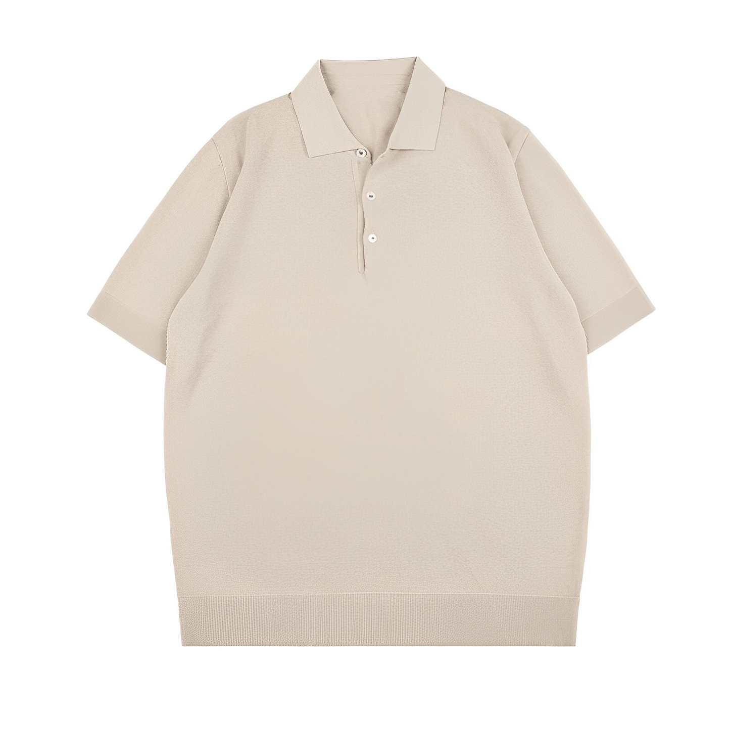 Summer knit polo shirt