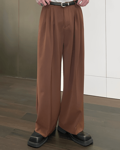 Straight -wide loose pants