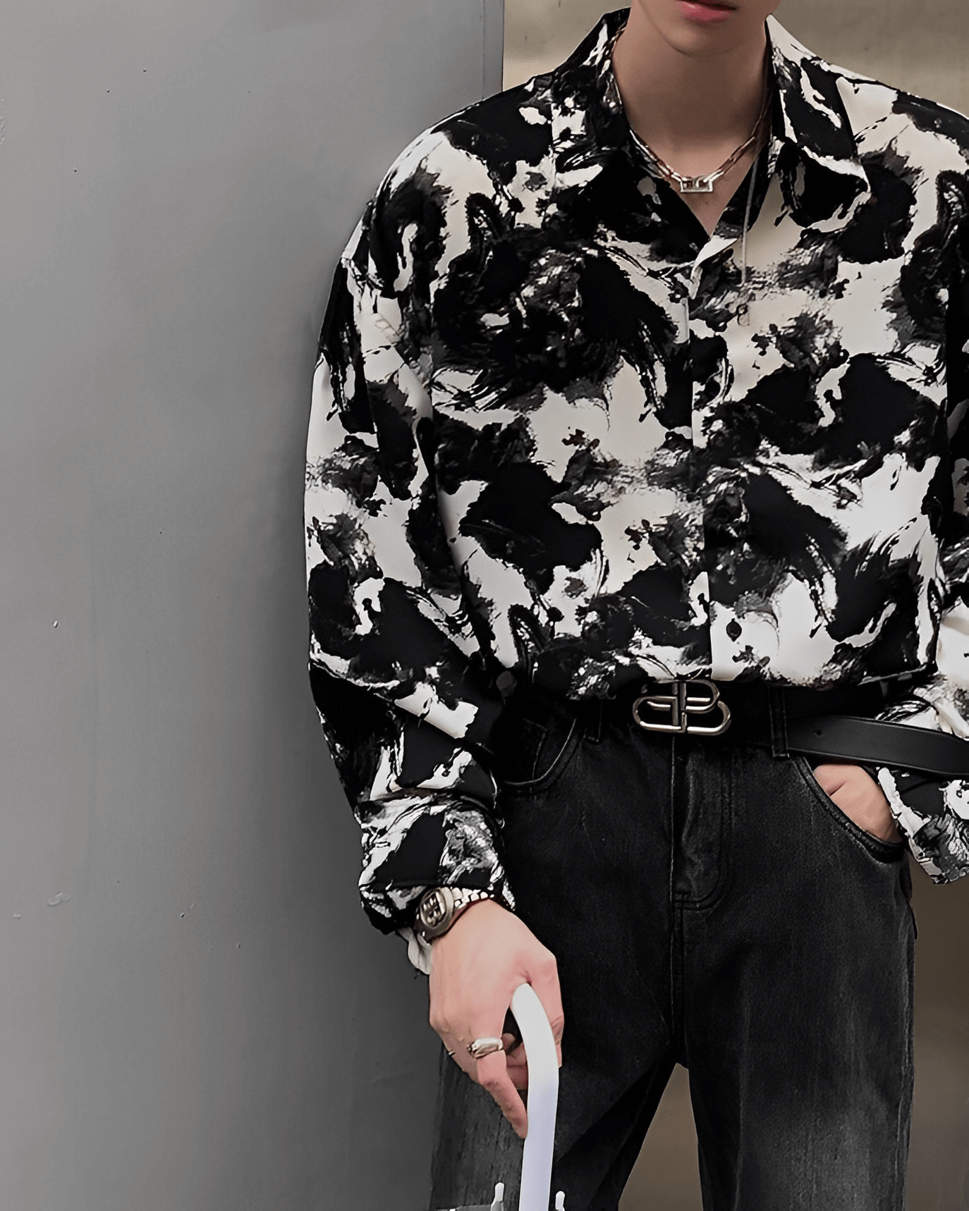 Design long -sleeved shirt