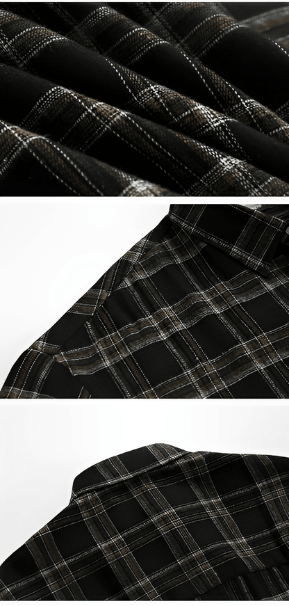 Casual check pattern shirt