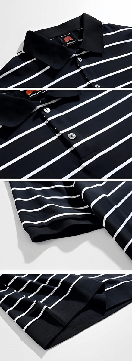 Border polo shirt