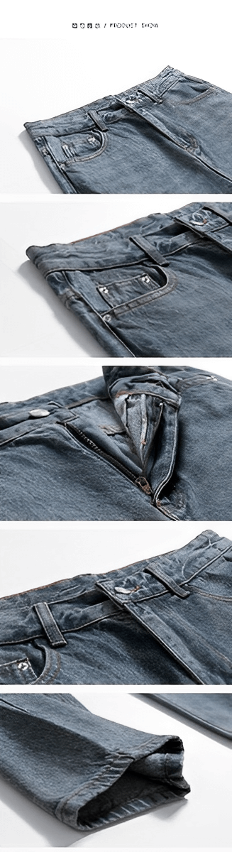 Wash gray denim