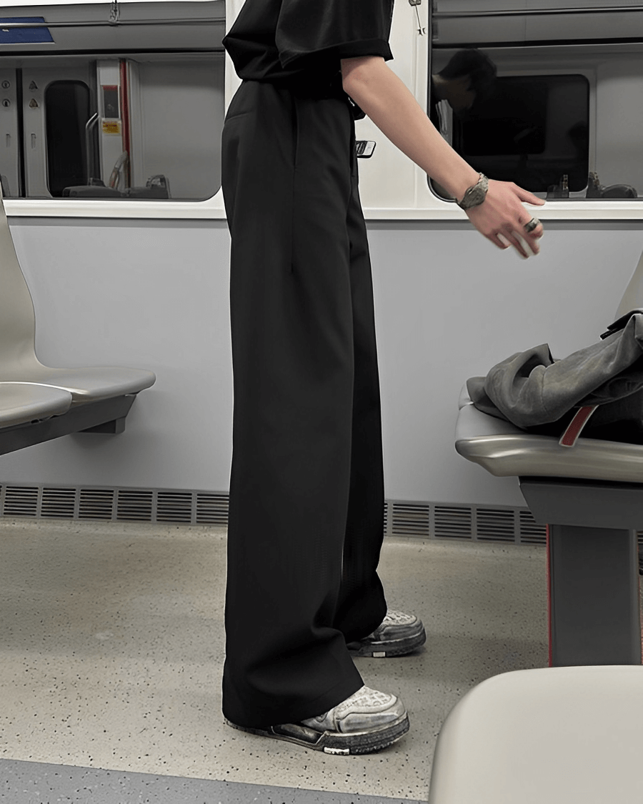 Straight mop slacks