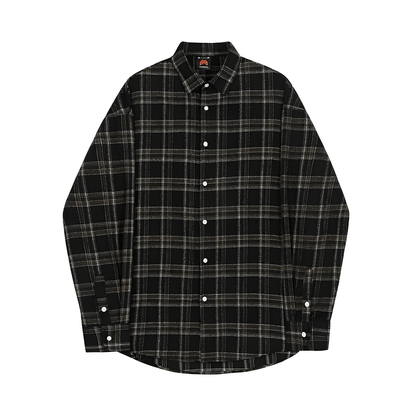 Casual check pattern shirt