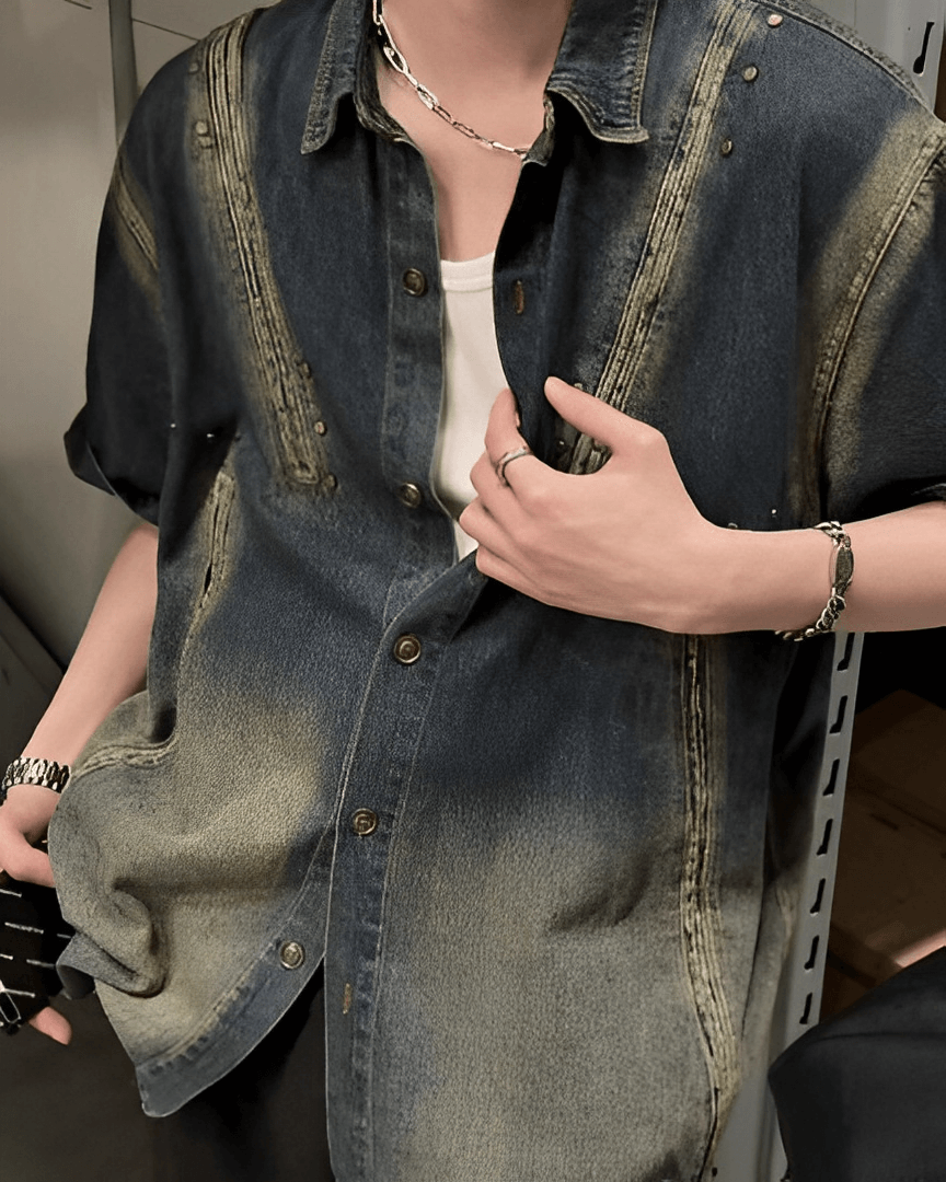 Short sleeve denim jacket