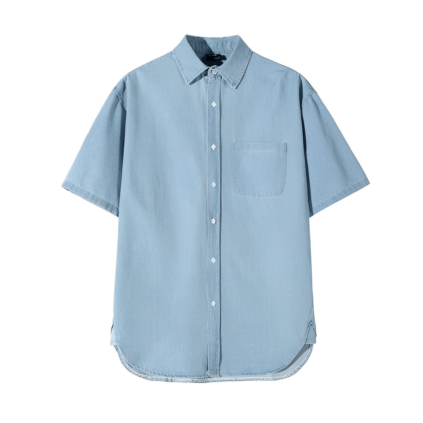 Over -size denim shirt