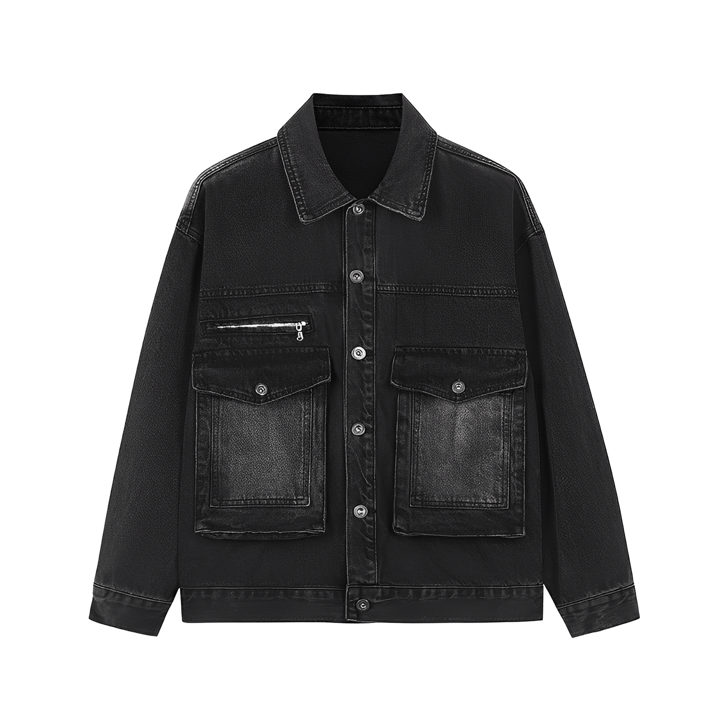 Cargo denim jacket